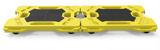 Connectable Moving Dolly (4-Pack) 330 lbs Capacity per Dolly - BV Certified | Anti-Slip Surface | Made of Heavy-Duty Polypropylene & Thermoplastic | Non-Marking 3” Swivel Casters