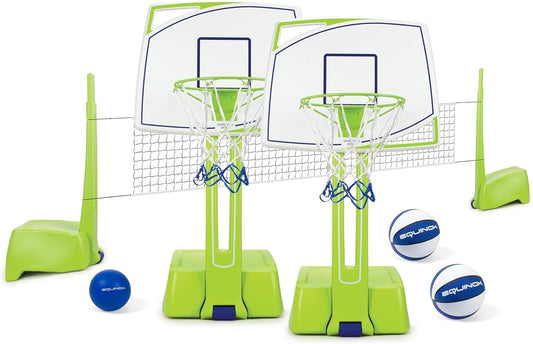 Equinox Pool Basketball Hoop with Ball – Outdoor Indoor Portable Water Net, Easy Assembly, No Tools Required