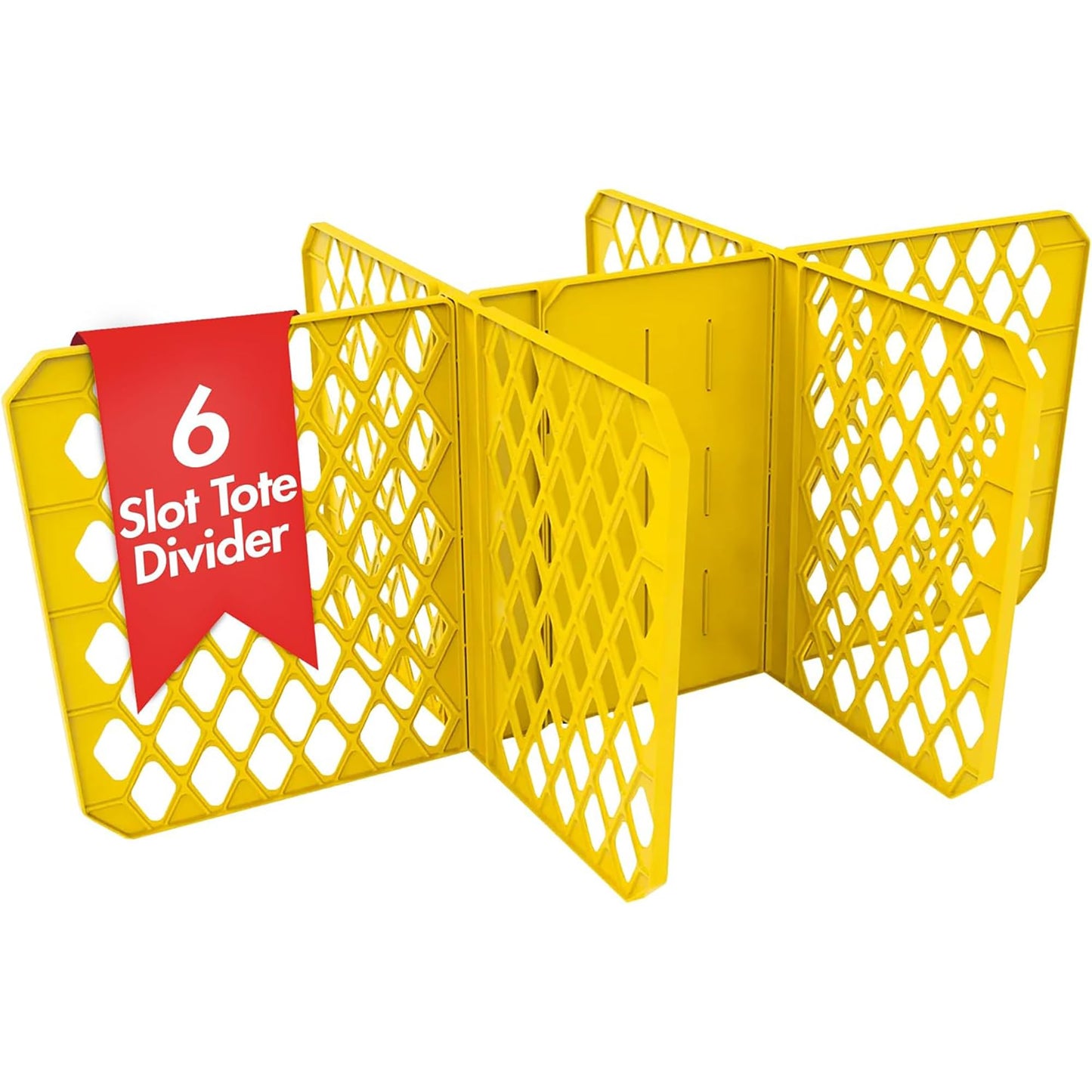 Universal Divider 27-gal. Tough Storage Tote, 6-slot Strong Box Divider for Storage Containers, 2 Customizable Lengths, Stationery Organizer for Large Tools/Seasonal Items, Easy to Attach (Pack of 8)
