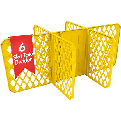 Universal Divider 27-gal. Tough Storage Tote, 6-slot Strong Box Divider for Storage Containers, 2 Customizable Lengths, Stationery Organizer for Large Tools/Seasonal Items, Easy to Attach (Pack of 8)