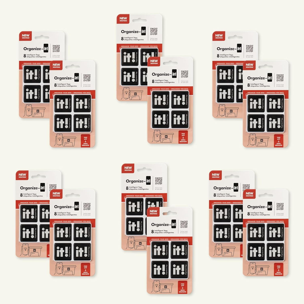 NFC Code Smart Labels | Scannable Weatherproof Tags for Storage Bins & Containers | AI-Powered Item Recognition | Free App for iOS/Android with Unlimited Cloud Sharing Familly Sharing (8)