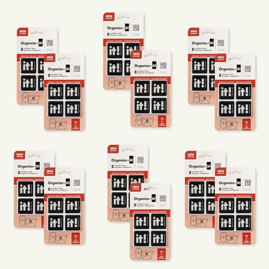 NFC Code Smart Labels | Scannable Weatherproof Tags for Storage Bins & Containers | AI-Powered Item Recognition | Free App for iOS/Android with Unlimited Cloud Sharing Familly Sharing (8)