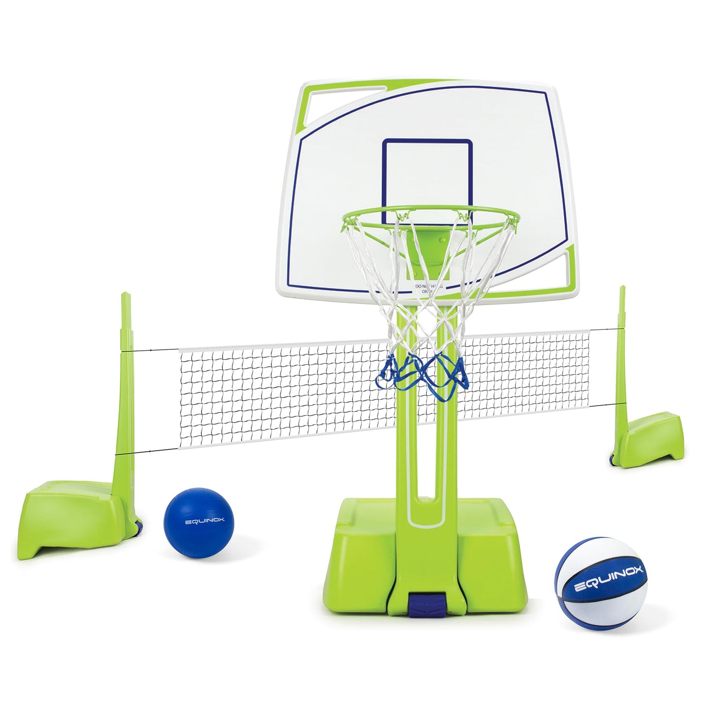Equinox Pool Basketball Hoop with Ball – Outdoor Indoor Portable Water Net, Easy Assembly, No Tools Required