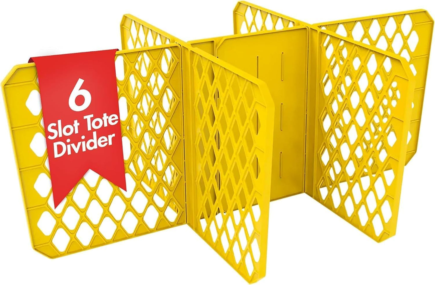Universal Divider 27-gal. Tough Storage Tote, 6-slot Strong Box Divider for Storage Containers, 2 Customizable Lengths, Stationery Organizer for Large Tools/Seasonal Items, Easy to Attach (Pack of 8)
