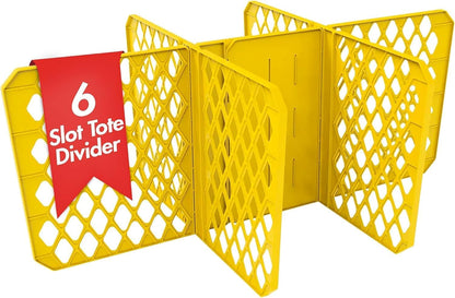 Universal Divider 27-gal. Tough Storage Tote, 6-slot Strong Box Divider for Storage Containers, 2 Customizable Lengths, Stationery Organizer for Large Tools/Seasonal Items, Easy to Attach (Pack of 8)