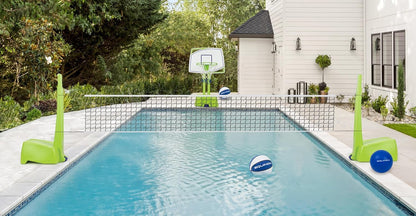 Equinox Pool Basketball Hoop with Ball – Outdoor Indoor Portable Water Net, Easy Assembly, No Tools Required