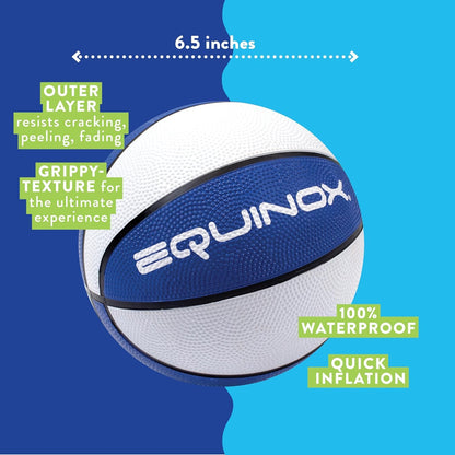 Equinox Pool Basketball Hoop with Ball – Outdoor Indoor Portable Water Net, Easy Assembly, No Tools Required