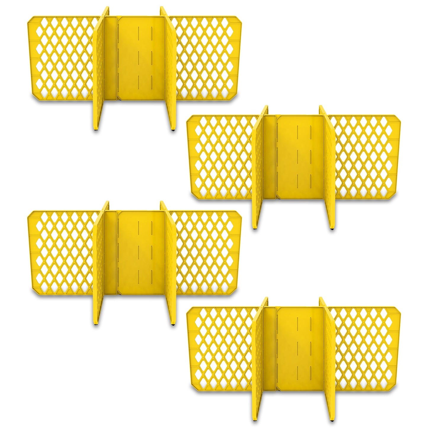 Universal Divider 27-gal. Tough Storage Tote, 6-slot Strong Box Divider for Storage Containers, 2 Customizable Lengths, Stationery Organizer for Large Tools/Seasonal Items, Easy to Attach (Pack of 8)