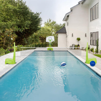 Equinox Pool Basketball Hoop with Ball – Outdoor Indoor Portable Water Net, Easy Assembly, No Tools Required