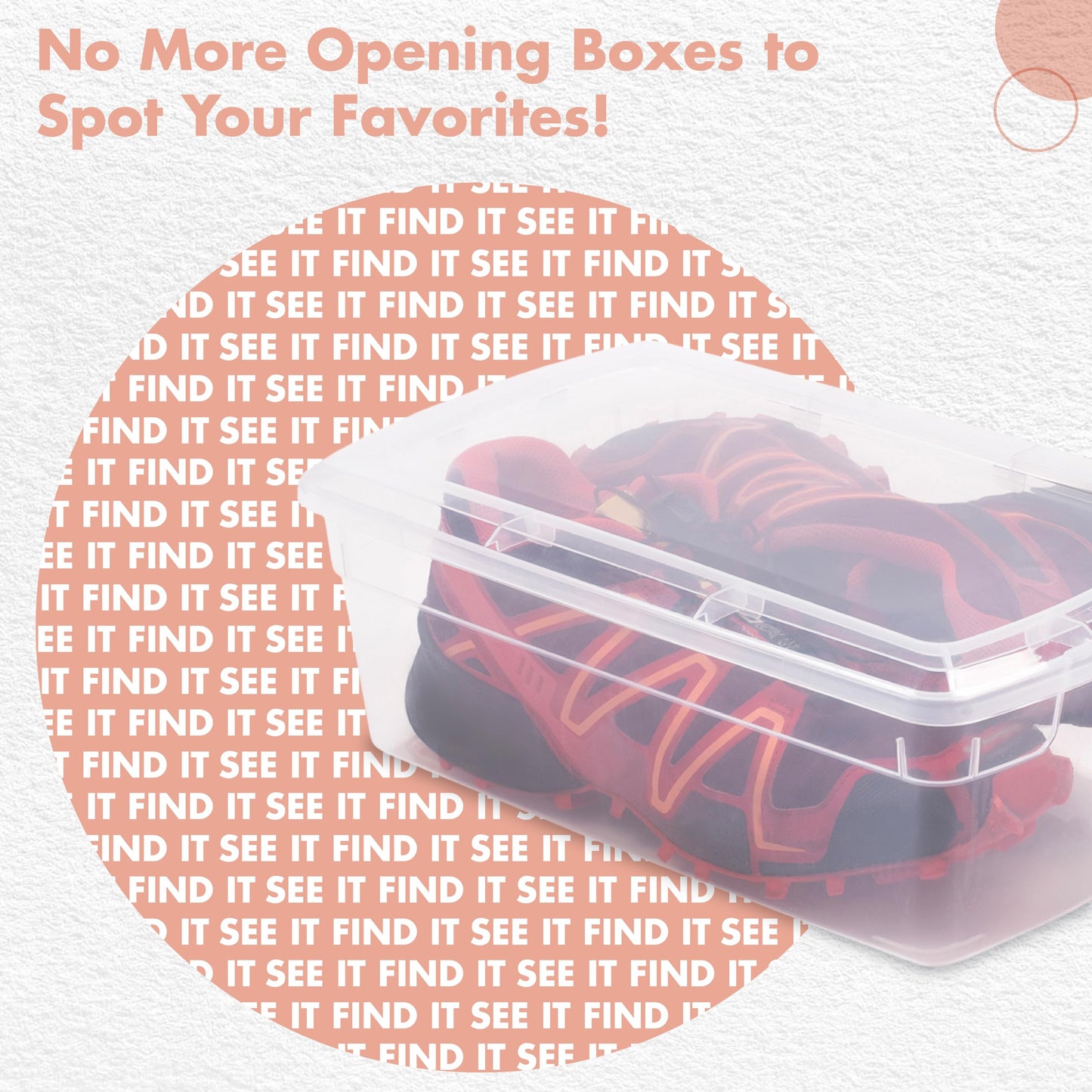 Organize-It!,Pack of 24-6QT Ultra Premium Clear Shoe Box, Modular Storage Box for Shoes, Versatile Organization and Storage Box with Clear Base and Lid, 12.9" L X 7.9" W X 4.7" H