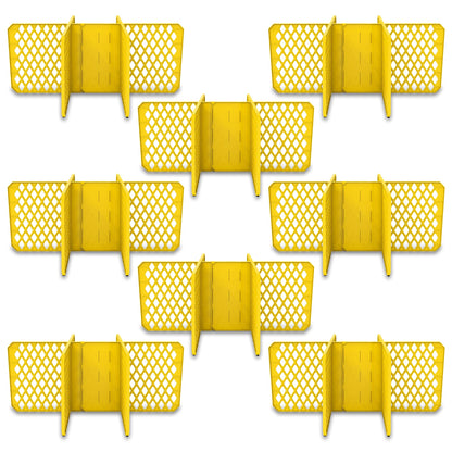 Universal Divider 27-gal. Tough Storage Tote, 6-slot Strong Box Divider for Storage Containers, 2 Customizable Lengths, Stationery Organizer for Large Tools/Seasonal Items, Easy to Attach (Pack of 8)